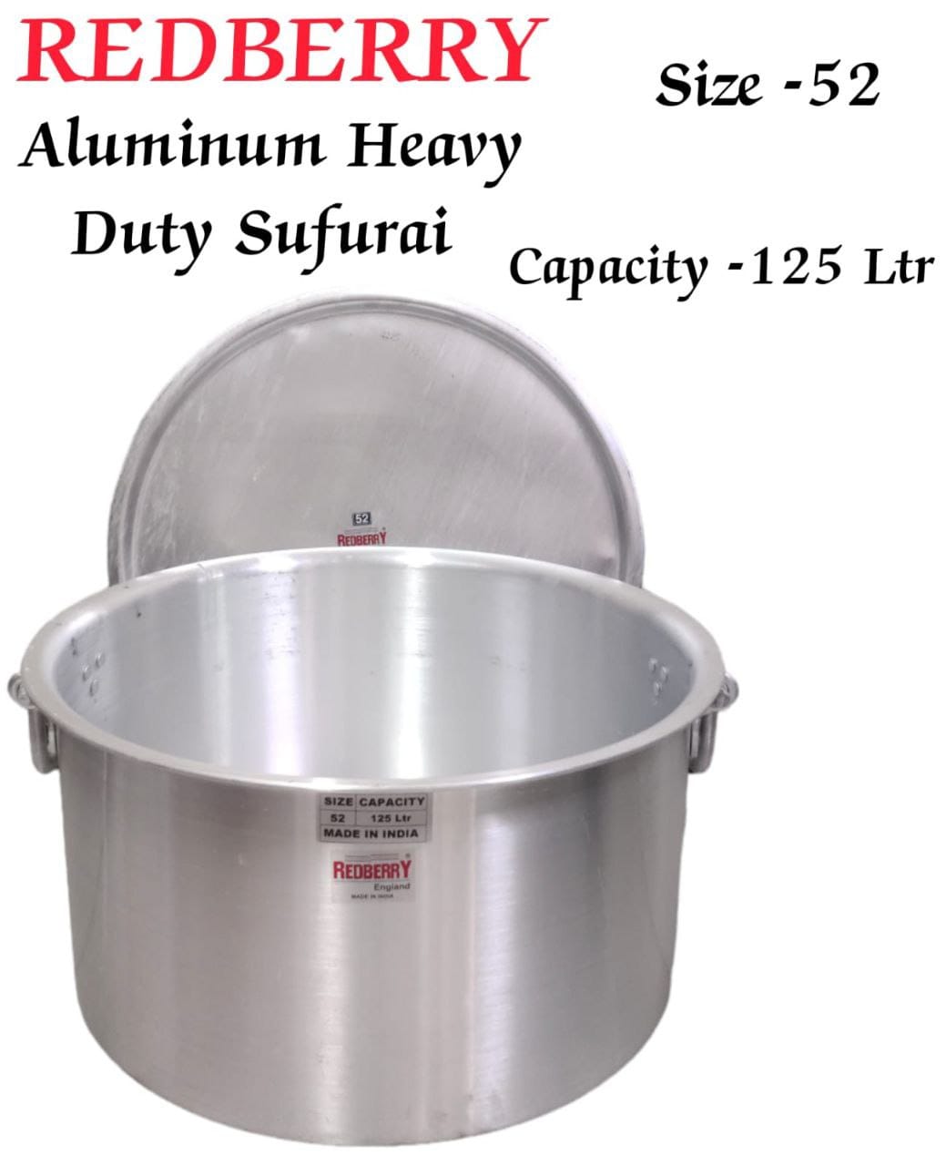 Set of 4pcs Heavy duty  aluminium kitchen cooking Sufurias for big occasions,churches, and schools with lids and handles