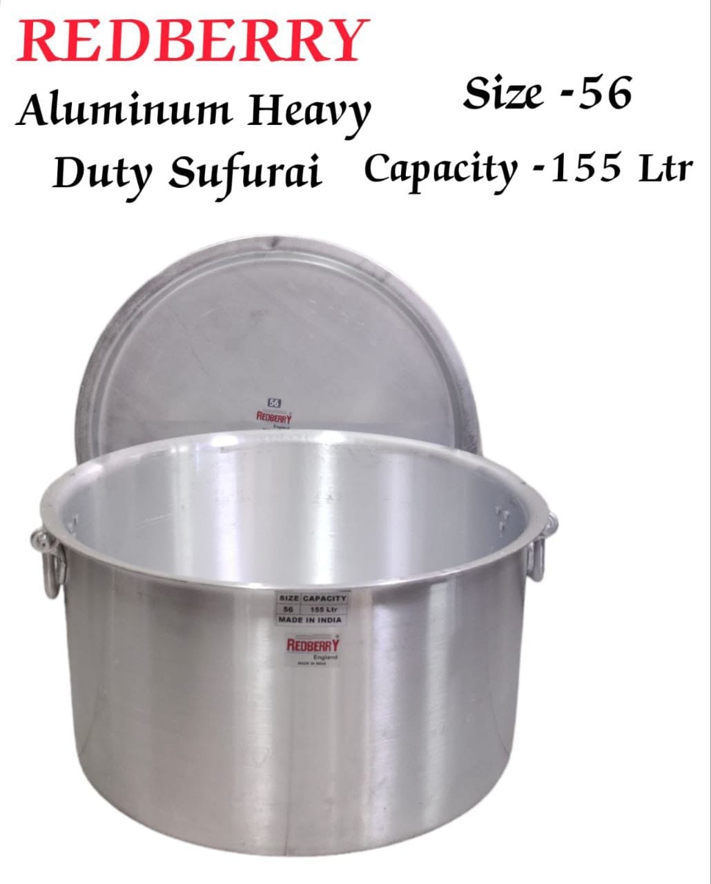 Set of 4pcs Heavy duty  aluminium kitchen cooking Sufurias for big occasions,churches, and schools with lids and handles