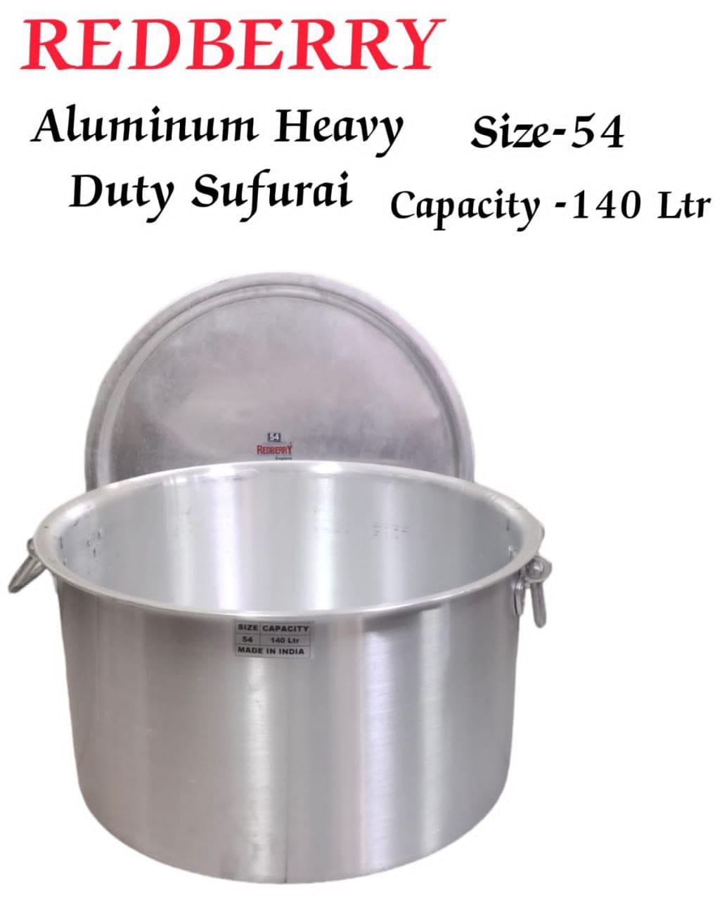 Set of 4pcs Heavy duty  aluminium kitchen cooking Sufurias for big occasions,churches, and schools with lids and handles