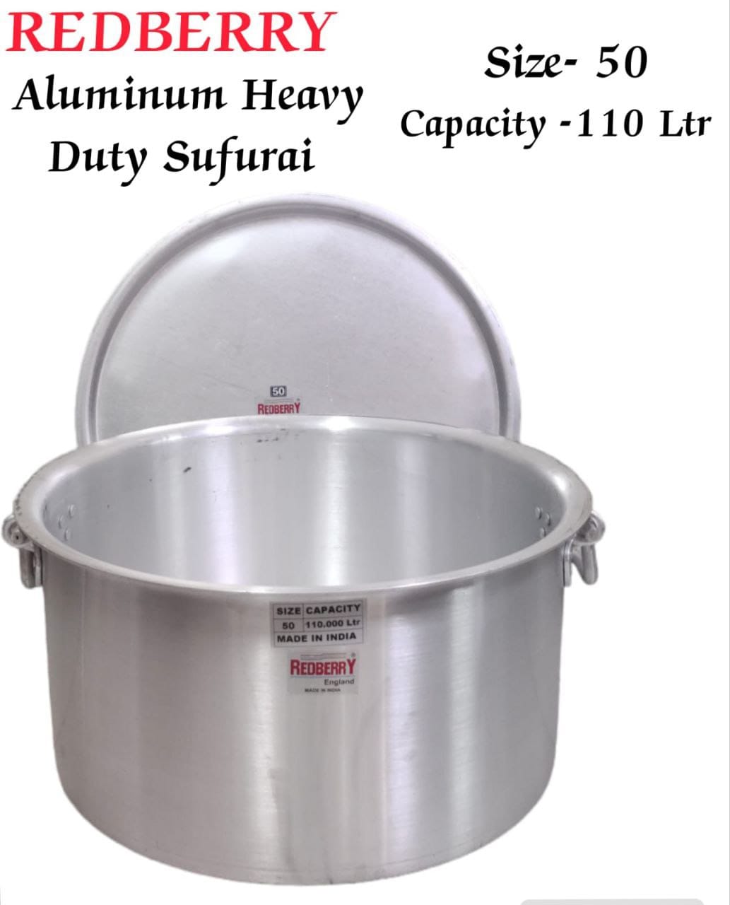 Set of 4pcs Heavy duty  aluminium kitchen cooking Sufurias for big occasions,churches, and schools with lids and handles