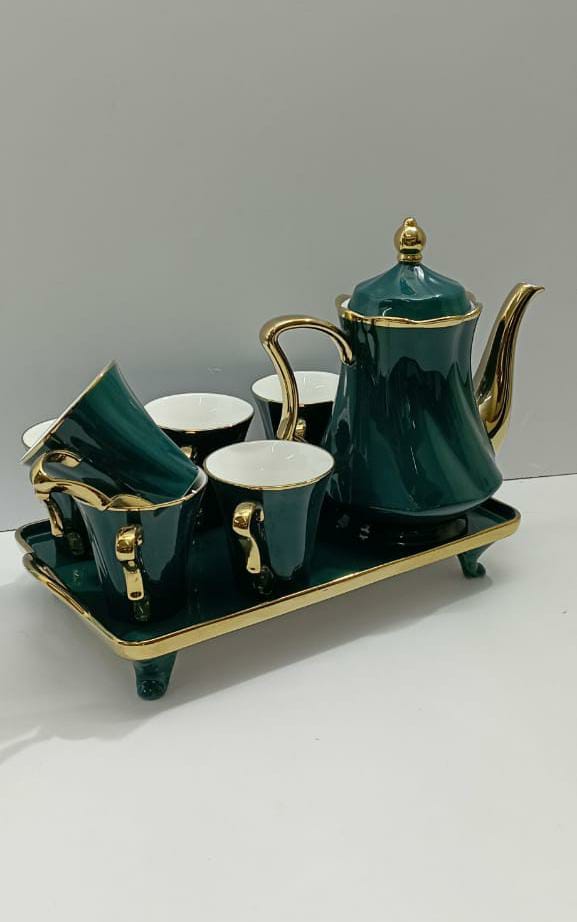 7pcs high quality ceramic kitchen tea set.