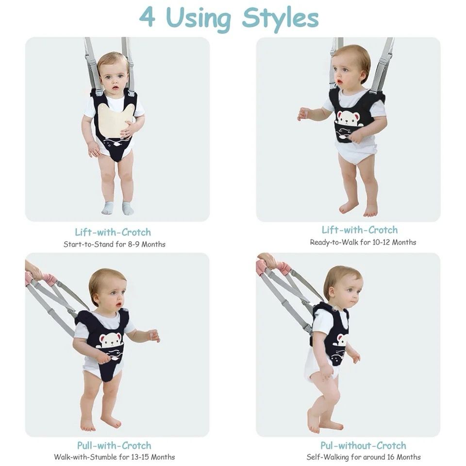 New kid baby infant todler harness walk learning jumper strap belt safety reins harness leashes anti-fall  artifact child leash