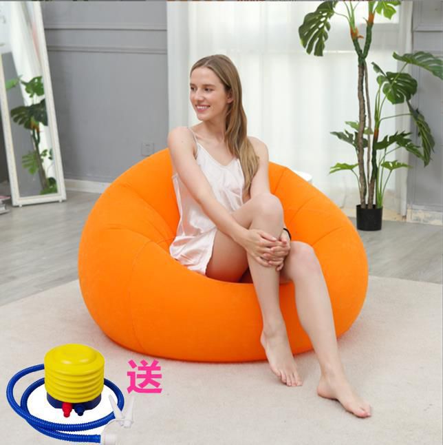 Infratable lazy sofa seat...Optional spherical outdoor infratable sofa PVC  plush football sofa lszy lounge chair....Comes with free pump