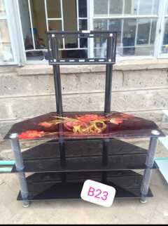 Classy Glass tampered TV Stand with TV Mount....easy to mount