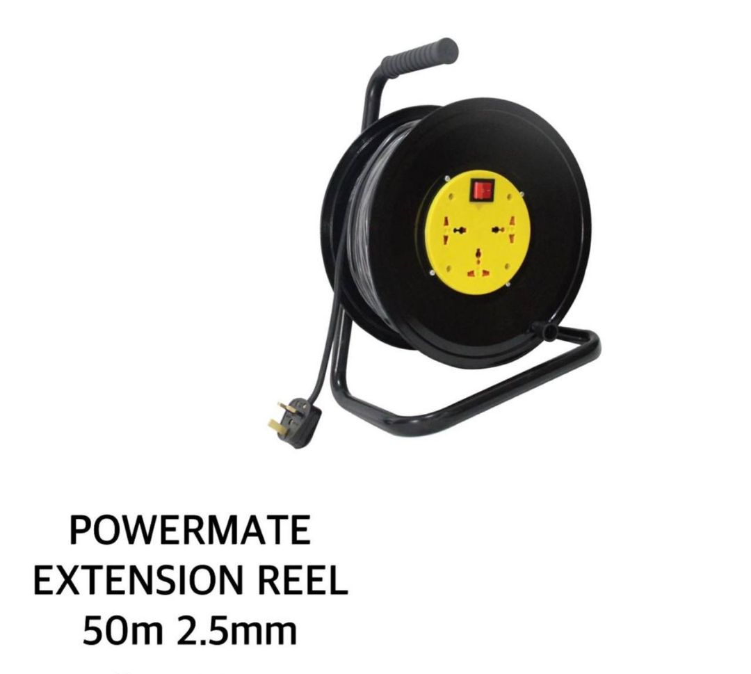 Powermate power extension reel wire.,..50m long x 2.5mm