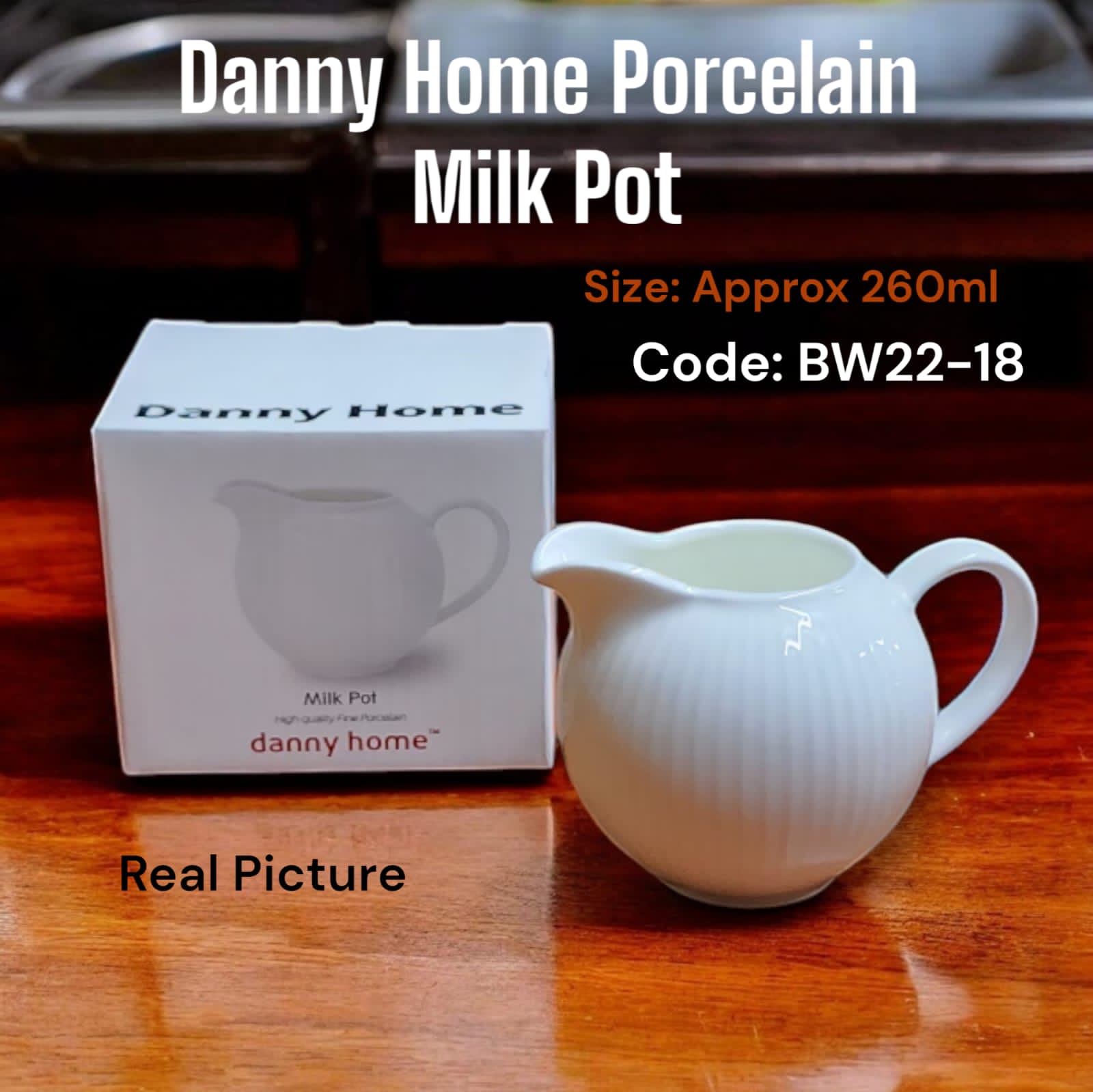 Set of 6pcs high quality kitchen Danny home porcelain milk pot