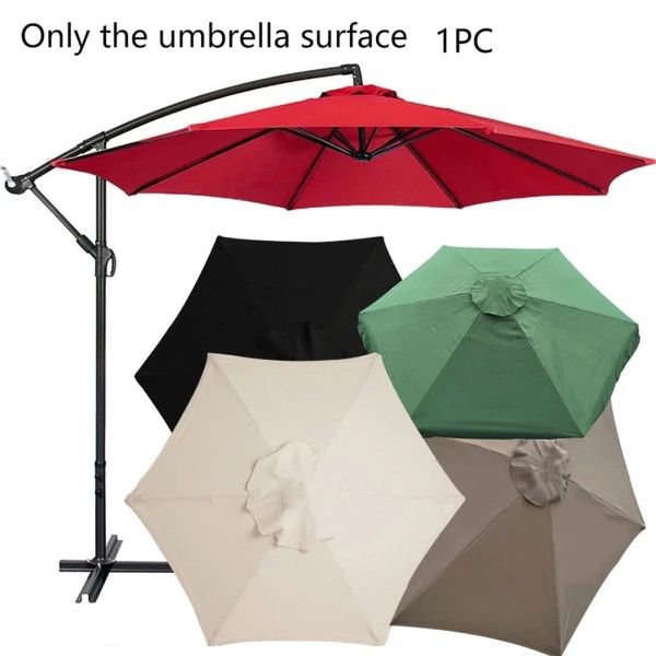3m high quality metallic  Parasol replaceable cloth garden ,cover outdoor UV sun protection Patio arm umbrella cover ,Rainproof sunshade canopy