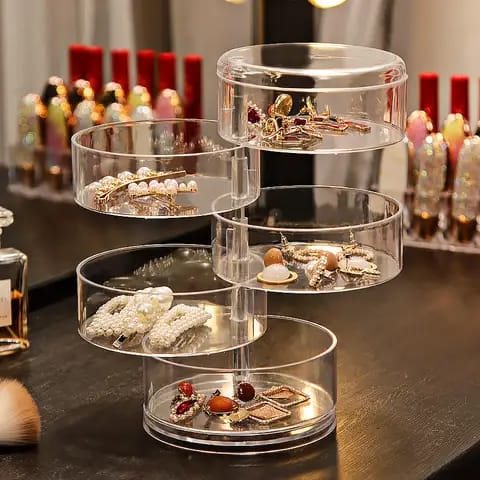 5 layers rotating home jewellery holder/organizer.