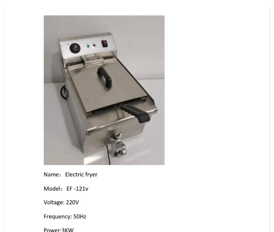 Heavy original heavy stainless steel single kitchen deep fryer with the capacity of 12 litres and size of 280cmx495cmx245cm,,,comes with a free deep frying basket
