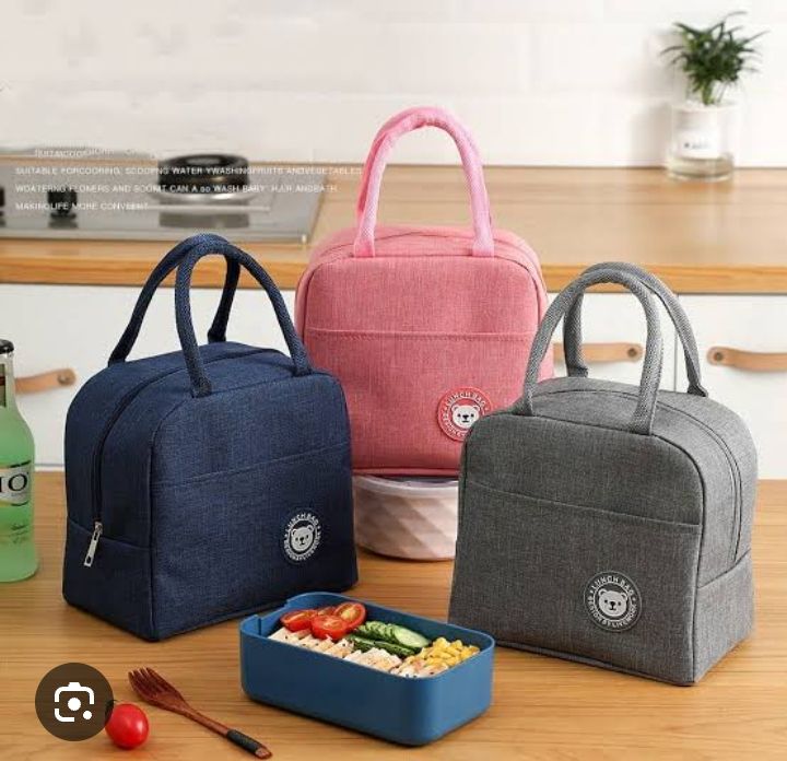 Plain color  classy portable lunch box with the size of 23cmx14cmx20cm and capacity of 6 litres