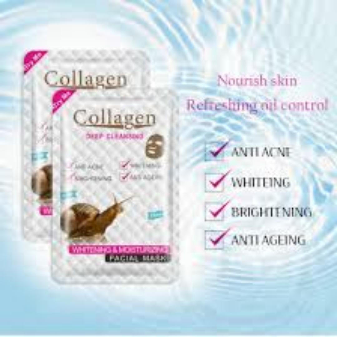 Collagen deep cleansing facial sheet mask