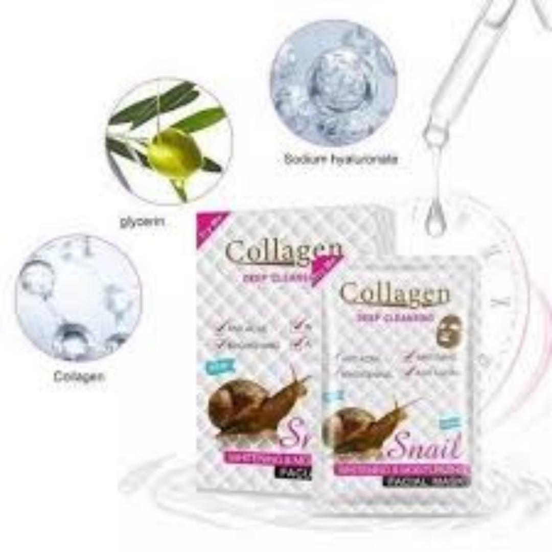 Collagen deep cleansing facial sheet mask