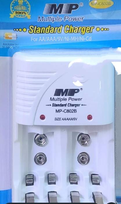 Universal Multi-Slot Battery Charger – For AA, AAA & 9V NiMH/NiCd Rechargeable Batteries