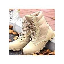 High-Top Desert Military & Tactical Combat Boots – Durable Leather Army Boots with Anti-Slip Sole & Ankle Support for Outdoor, Hiking & Security Use