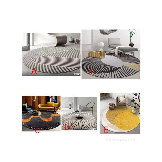 Modern minimalist round rugs