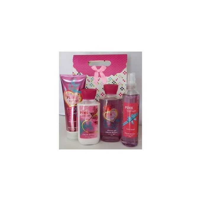 Dear Body Pink Velvet 4-in-1 Body Set.