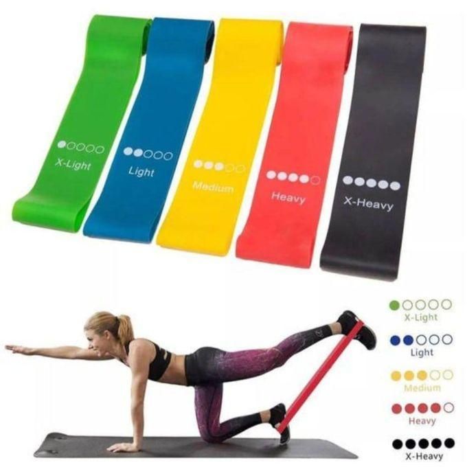 5Pc Different Level Fitness Yoga Resistance Bands.