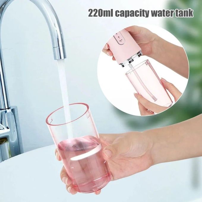 Rechargeable Portable Water Flosser With 4 Nozzles – Dental Oral Irrigator