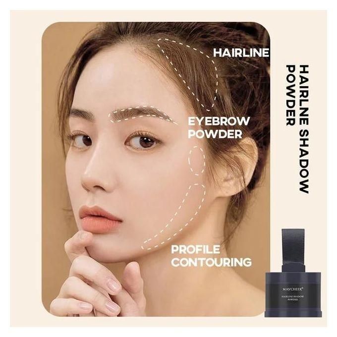 Hair Line Powder Black & Brown, Root Cover Up, Natural Instant Waterproof Hairline Shadow Powder, Hair Concealer, Scalp Cover, Bald Head Cover, Thinning Hair, Less Hair Cover