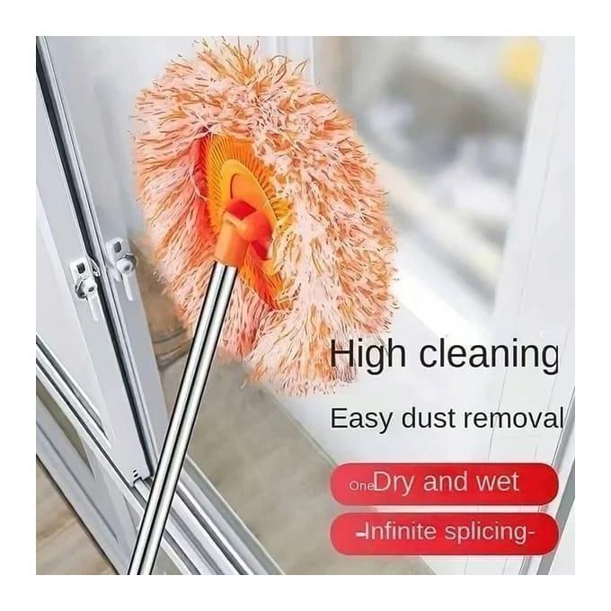 Detachable Adjustable Length Max 190cm Mop, Telescopic Cleaning Mop for Floors, Walls, Windows, and Hard-to-Reach Areas, Lightweight Durable Household Cleaning Tool