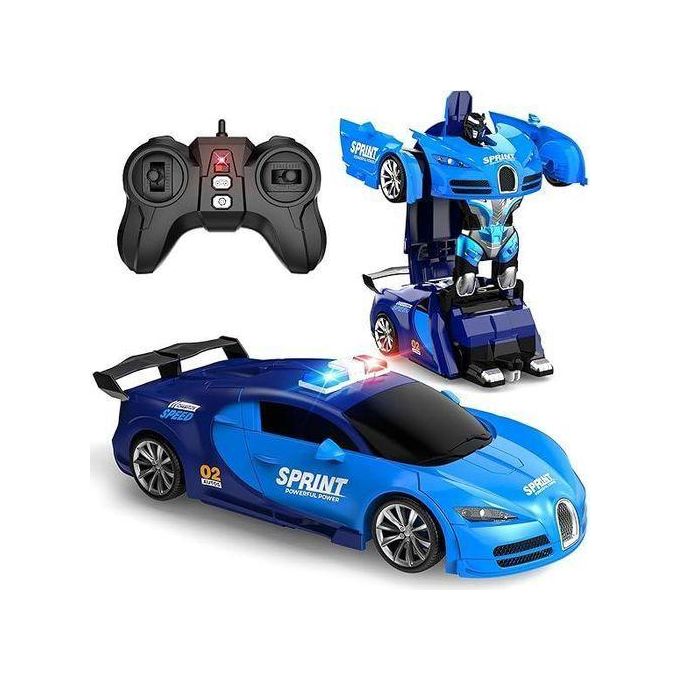 Remote Control Car, RC Cars One-Click Becoming Robot Transforming Toys Car for Boys
