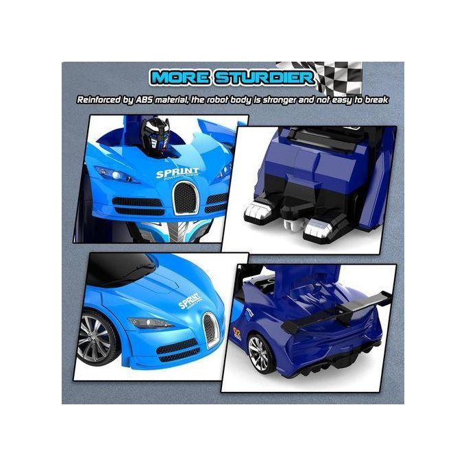 Remote Control Car, RC Cars One-Click Becoming Robot Transforming Toys Car for Boys