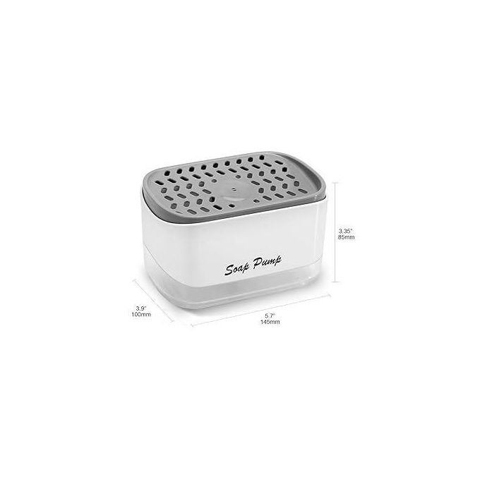Soap pump and sponge caddy