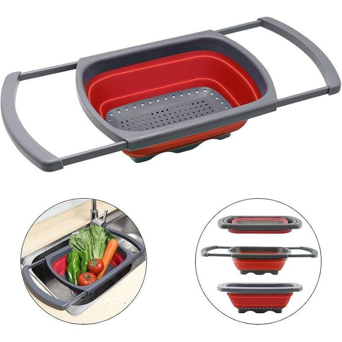 Collapsible Colander Drainer – Space-Saving Folding Strainer For Fruits, Vegetables & Pasta