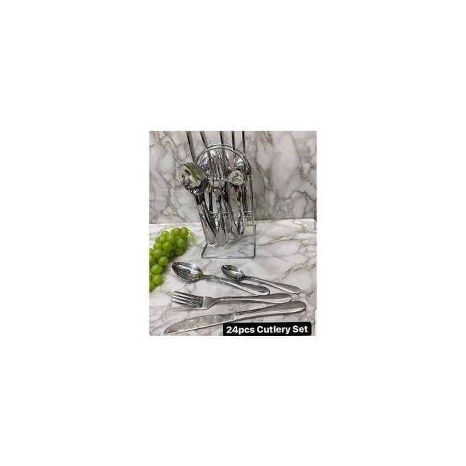 Silver 24pc cutlery set