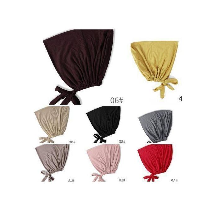 New Soft Modal Muslim Turban Hat Inner Hijab Caps Islamic Underscarf Bonnet India Hats Female Headwrap Turbante Mujer