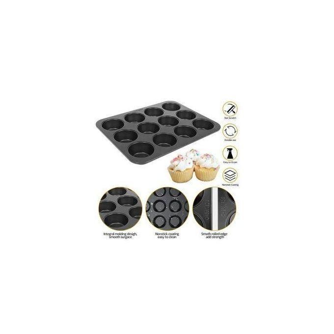 12 Holes Non Stick Cupcake Baking Tin