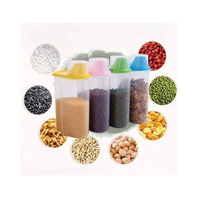 2.5L Airtight Cereal Container With Secure Cover For Dry Food Storage Kitchen Organizer Keep your cereals and dry foods fresh and neatly stored with this airtight 2.5L cereal container designed for ea