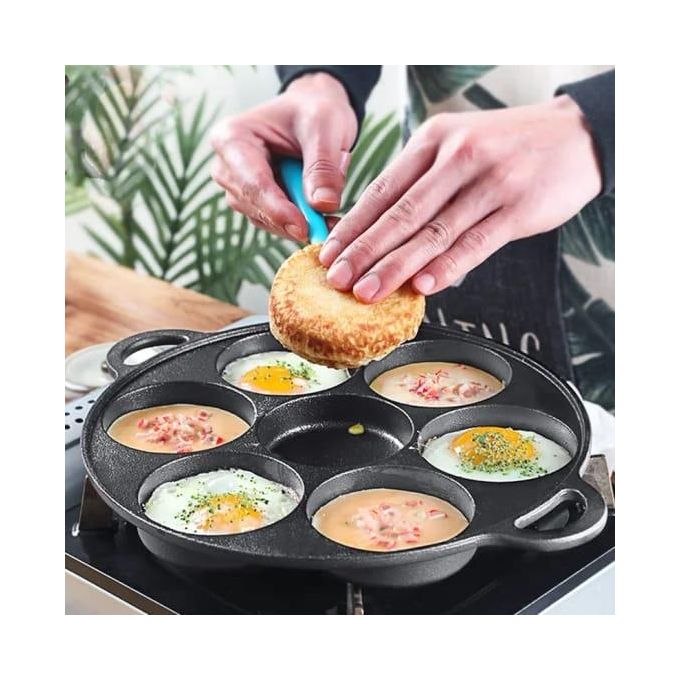 non-stick induction Heavy pancake 7 slot cupcake pan