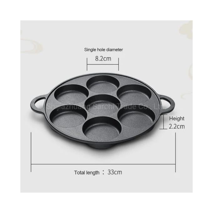 non-stick induction Heavy pancake 7 slot cupcake pan