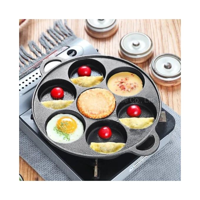 non-stick induction Heavy pancake 7 slot cupcake pan