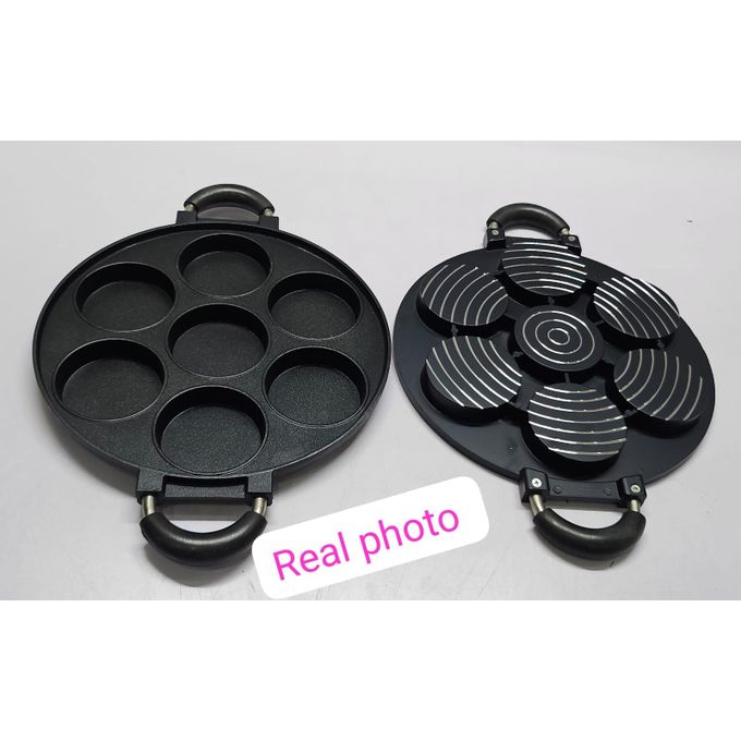 non-stick induction Heavy pancake 7 slot cupcake pan