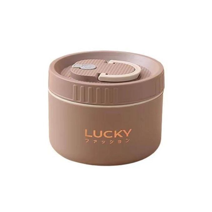 Round 550ml Bento Lunch Box, Stainless Steel with Lid, Large Capacity, Easy Wash, Microwave Safe, Carry On Lunch Box
