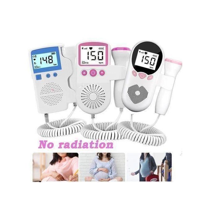 Doppler fetal portable pregnancy baby heart rate monitor