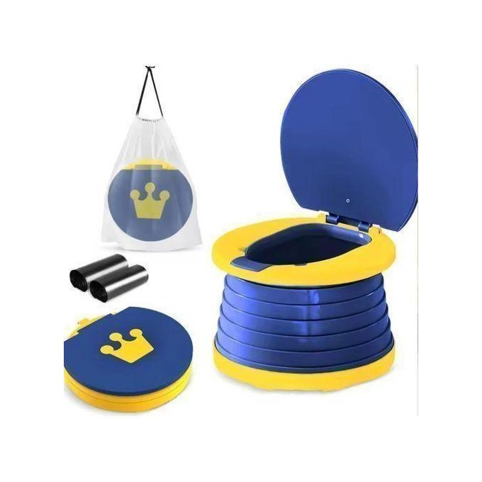 New 2-in-1 Children's Folding Toilet Portable Children's Travel Toilet Car Baby Toilet Potty Training Seat Suitable for Camping