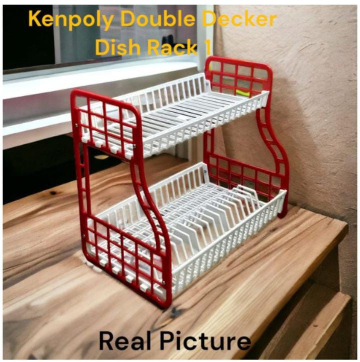 Kenpoly dish rack Kenpoly Double Decker Dish Rack