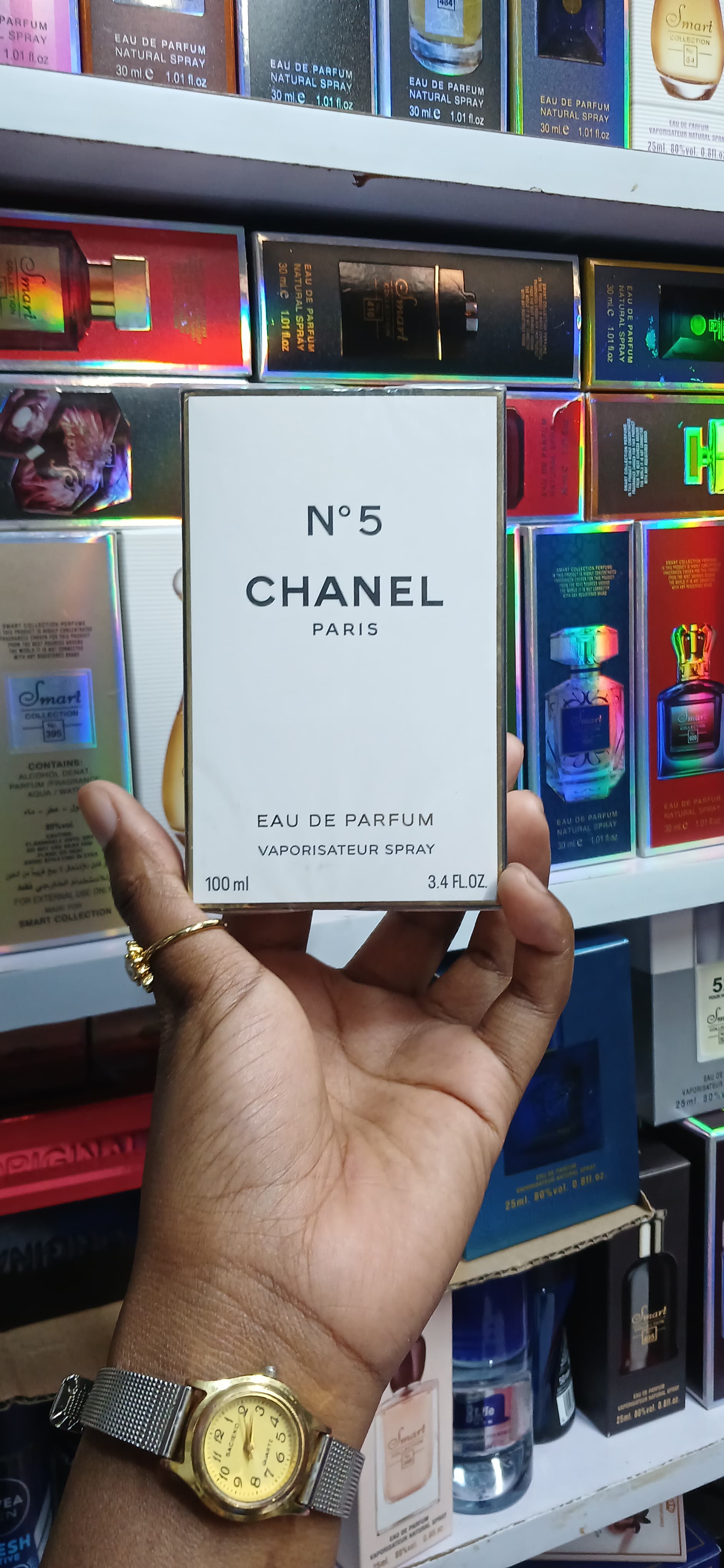 N 5 CHANEL PARIS One may love Chanel No. 5 for its powdery florals and fresh soap smell, while another is wrinkling their nose at its harsh chemical-and-musk tang. With this perfume, you pay your mone
