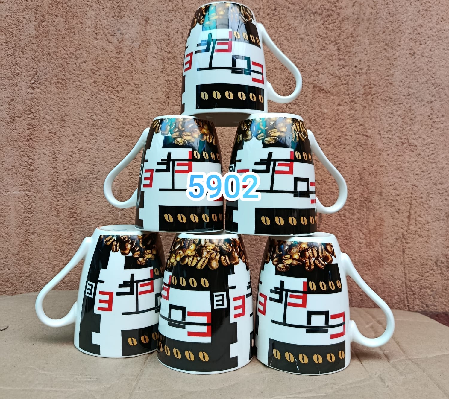 Mugs Set of 6 Elegant Coffee & Tea Cups for Gifting, Home Use, Office & Special Occasions