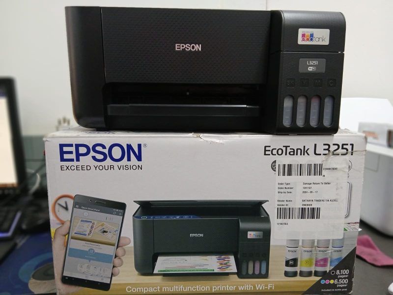 Epson EcoTank L3251 A4 WiFi Wireless All in One Ink Tank PrinterSAY GOODBYE TO CARTRIDGES

 - Hassle-free home printing - the high-capacity ink tanks can be filled without mess, and the locking bottle