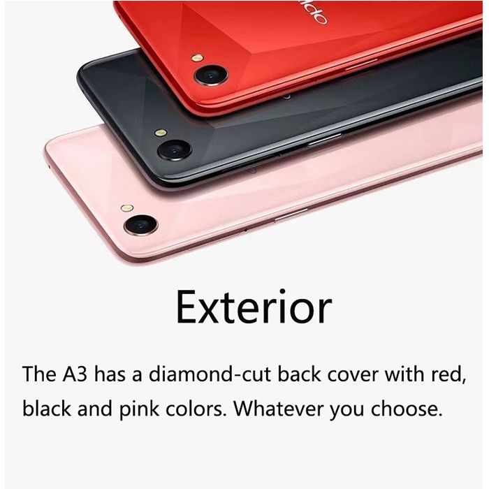 Refurbished Phones OPPO A3 128GB+4GB Ultra-wide Full Screen Eight cores Helio P60 CPU 3500mAh Andriod 10 16PM+8PM camera