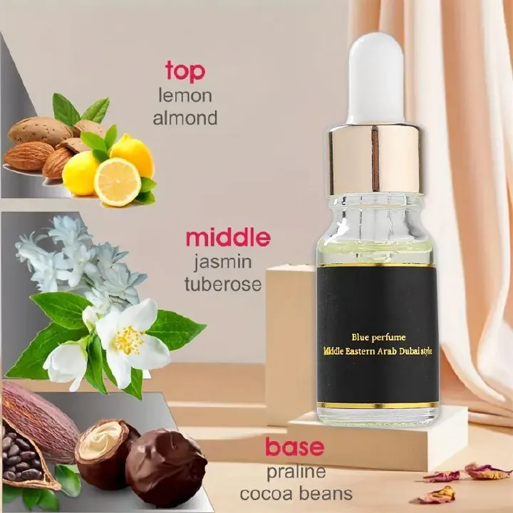 Dubai Middle East Perfume Oil 10ML Long lasting Light Fragrance Fresh Desert Flower Arabian Essential Oil Health Beautynote : Alcohol-free, long-lasting