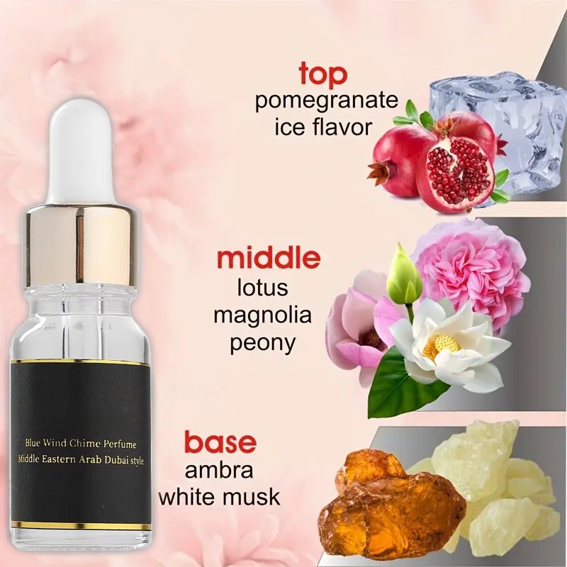 10ML Muslim Essential Oil Perfume Floral Notes Lasting Fragrance Women Men Alcohol Free Perfumes Body Health Beauty