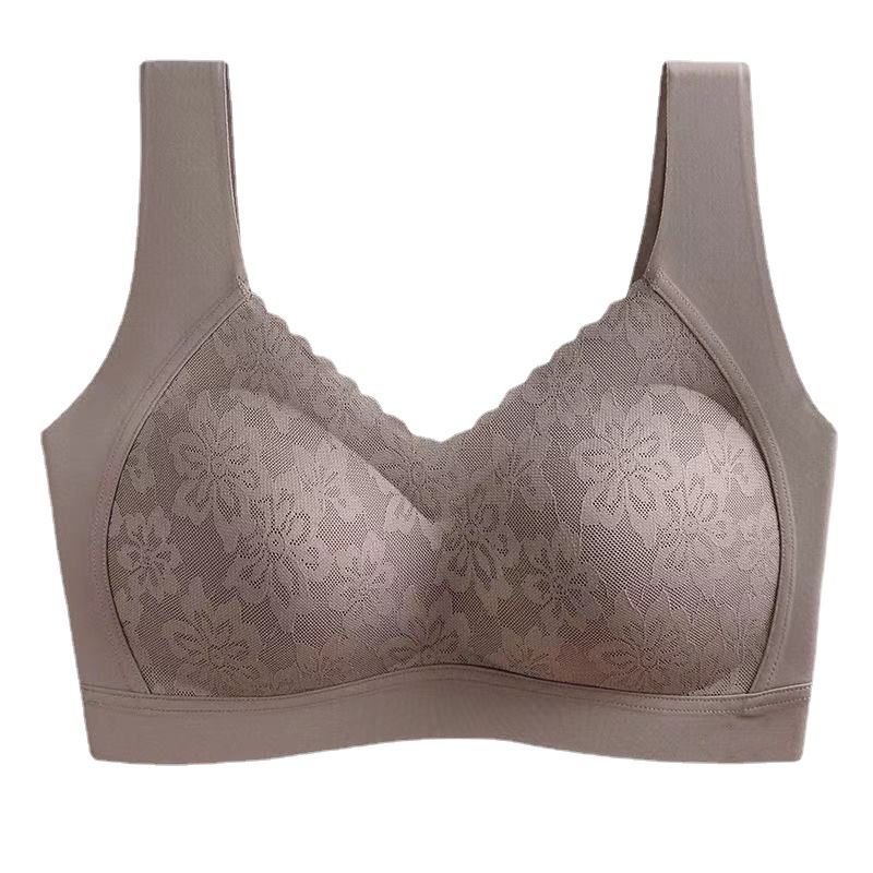 2pcs lingerie without steel ring gathered sexy lace sports underwear without marks women's bra