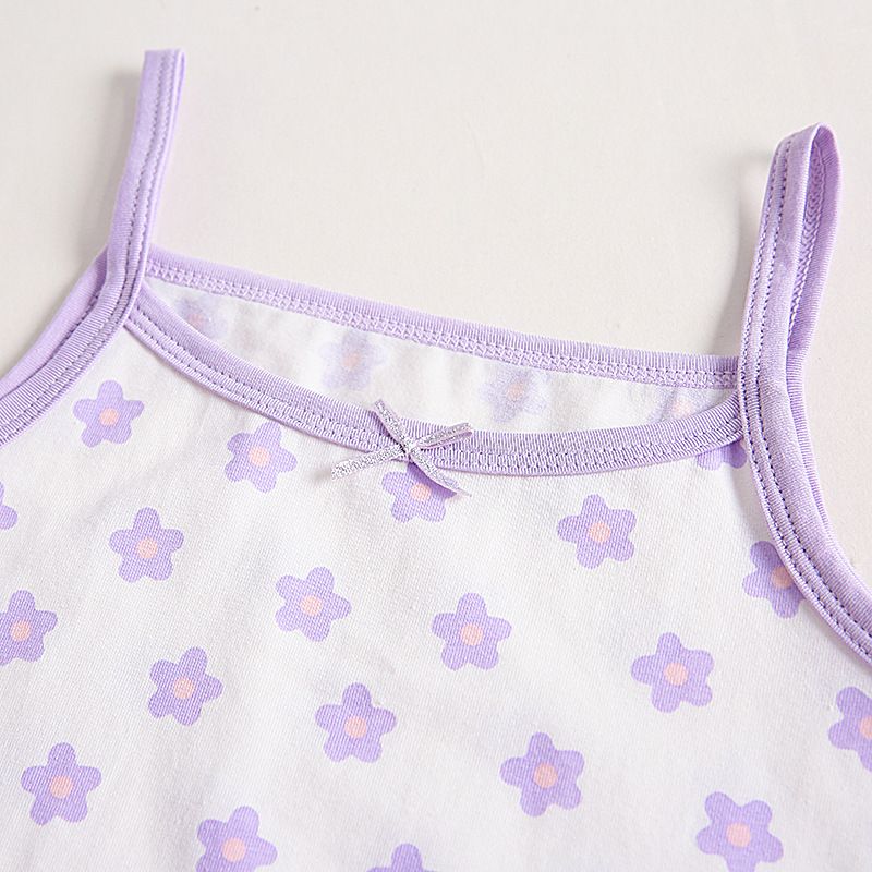 3pcs Children's girls undershirt female treasure cotton suspenders summer baby Korean version of the baby soft cotton summer
Female baby