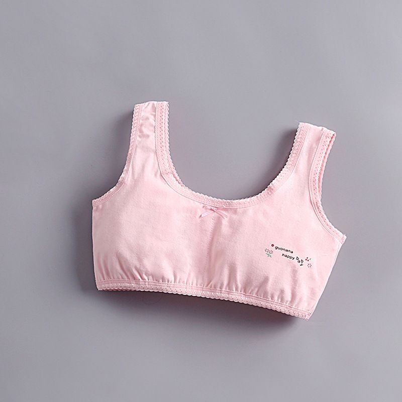 2pcs Girls underwear developmental students summer new cotton children's undershirt cotton a class lycra cotton bustier