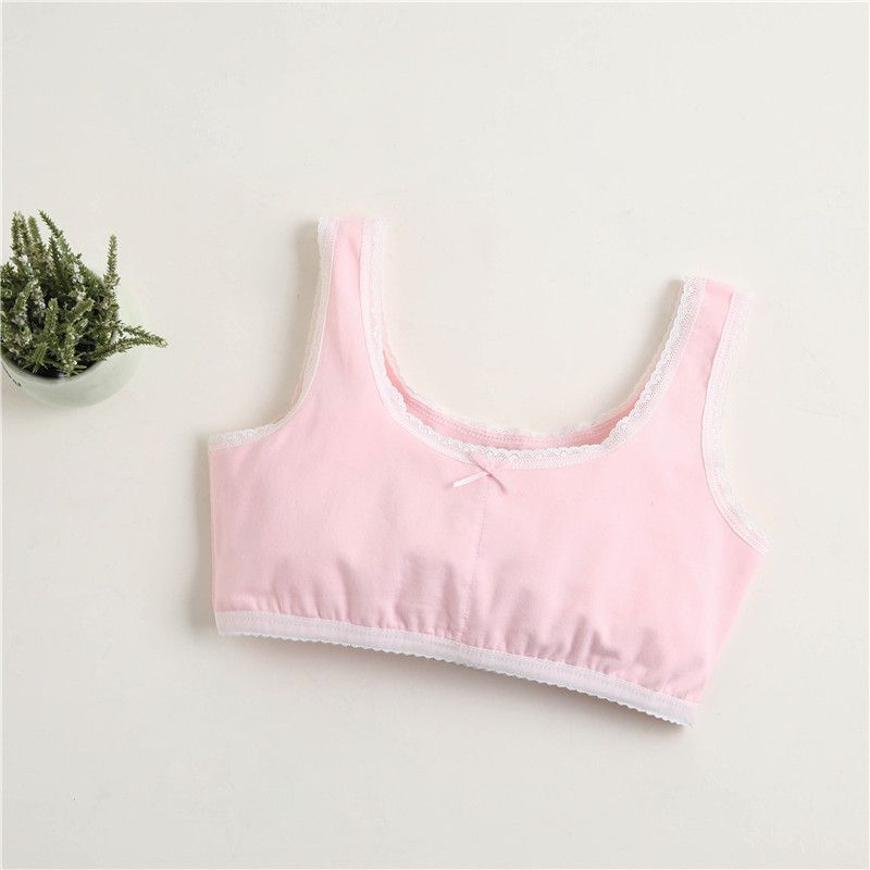2pcs Girls undershirt developmental underwear students cotton development summer cotton Korean version of the girl summer children
Small Vest